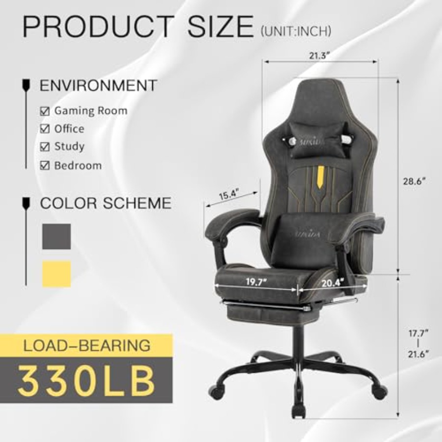 Chaise de jeu avec repose-pied - Ergonomic Office Chair avis et prix